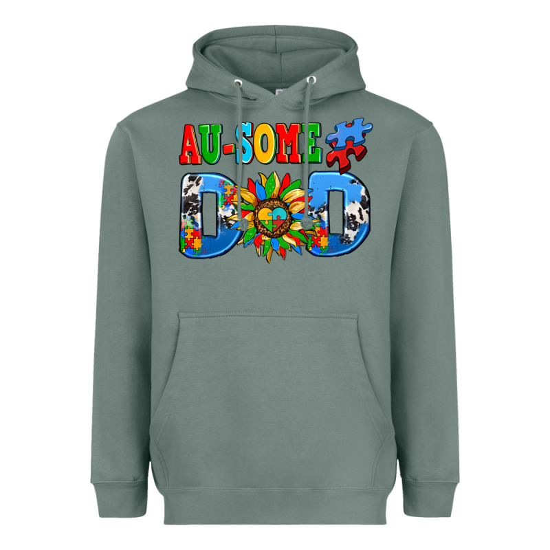 Ausome Autism Dad Heavyweight Hoodie by AdoDesignShop | Teevron