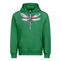 Emerald dragonfly Urban Hoodie - MaliasSmallBusiness