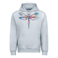Heather Grey dragonfly Urban Hoodie - MaliasSmallBusiness
