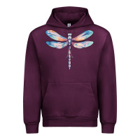 Mauve Wine dragonfly Urban Hoodie - MaliasSmallBusiness