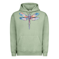 Pigment Oil Green dragonfly Urban Hoodie - MaliasSmallBusiness