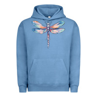 Pigment Pebble Blue dragonfly Urban Hoodie - MaliasSmallBusiness