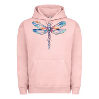 Pigment Salmon dragonfly Urban Hoodie - MaliasSmallBusiness