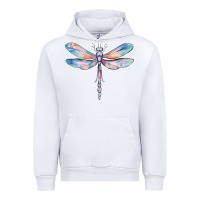 White dragonfly Urban Hoodie - MaliasSmallBusiness