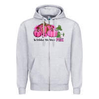 Heather Grey in october we wear pink pumpkin and sunflowers Zipper Hoodie - RanaPortraitStore