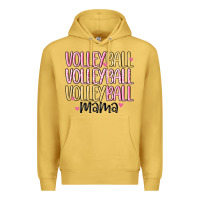 Antique Gold volleyball mama Premium Hoodie - MaliasSmallBusiness