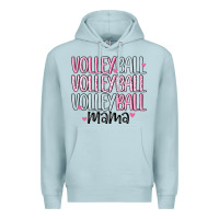 Blue Mist volleyball mama Premium Hoodie - MaliasSmallBusiness