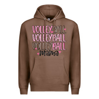 Chestnut volleyball mama Premium Hoodie - MaliasSmallBusiness