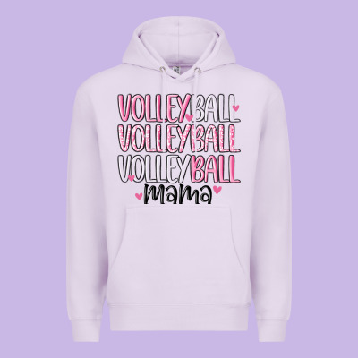 Volleyball Mama Premium Hoodie Designed By Maliassmallbusiness