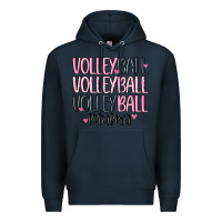 Navy volleyball mama Premium Hoodie - MaliasSmallBusiness