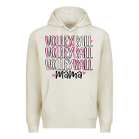 Oatmeal Heather volleyball mama Premium Hoodie - MaliasSmallBusiness