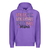 Purple volleyball mama Premium Hoodie - MaliasSmallBusiness