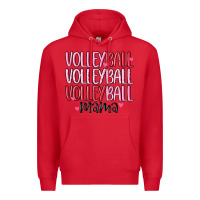 Red volleyball mama Premium Hoodie - MaliasSmallBusiness