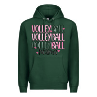 Sports Green volleyball mama Premium Hoodie - MaliasSmallBusiness