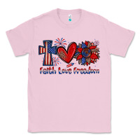 Bubblegum Pink faith love freedom Classic Tee - Zillion Design Studio