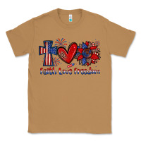 Toasted Coconut faith love freedom Classic Tee - Zillion Design Studio