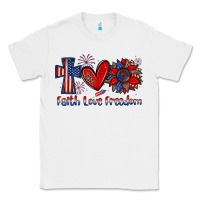 White faith love freedom Classic Tee - Zillion Design Studio