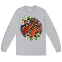 Moon Dust basketball with patterns and daisies Long Sleeve Tee - texasbilliewilder