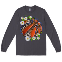 Smoke basketball with patterns and daisies Long Sleeve Tee - texasbilliewilder
