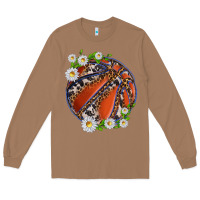 Toasted Coconut basketball with patterns and daisies Long Sleeve Tee - texasbilliewilder