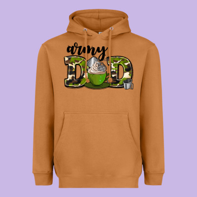 Army Dad Heavyweight Hoodie Designed By Adodesignshop