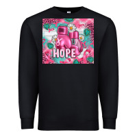 Black Breast Cancer Boxing Gloves Premium Sweatshirt - Artiststas