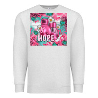 Oatmeal Heather Breast Cancer Boxing Gloves Premium Sweatshirt - Artiststas