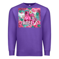 Purple Breast Cancer Boxing Gloves Premium Sweatshirt - Artiststas