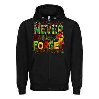 Black never let them forget Zipper Hoodie - Zillion Design Studio