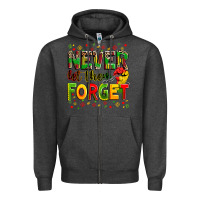 Charcoal Heather never let them forget Zipper Hoodie - Zillion Design Studio