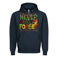Navy never let them forget Zipper Hoodie - Zillion Design Studio