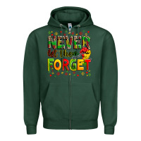 Sports Green never let them forget Zipper Hoodie - Zillion Design Studio