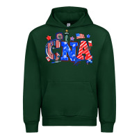Forest Green 4th of july cna Urban Hoodie - NancyCooperArtShop