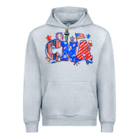 Heather Grey 4th of july cna Urban Hoodie - NancyCooperArtShop