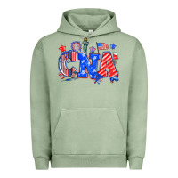 Pigment Oil Green 4th of july cna Urban Hoodie - NancyCooperArtShop