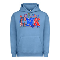 Pigment Pebble Blue 4th of july cna Urban Hoodie - NancyCooperArtShop