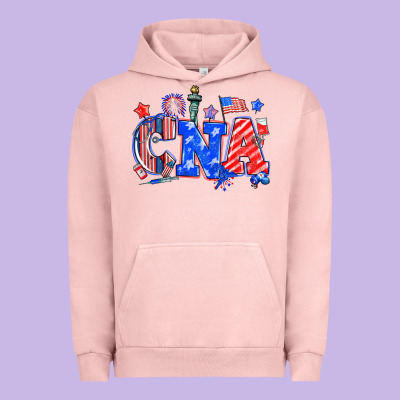 4th Of July Cna Urban Hoodie Designed By Nancycooperartshop