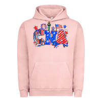 Pigment Salmon 4th of july cna Urban Hoodie - NancyCooperArtShop