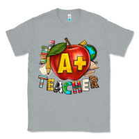 Heather Grey a plus teacher Classic Tee - texasbilliewilder