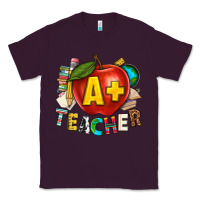 Plum a plus teacher Classic Tee - texasbilliewilder