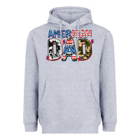 Heather Grey American dad Heavyweight Hoodie - AdoDesignShop