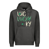Charcoal Heather lucky Premium Hoodie - MaliasSmallBusiness
