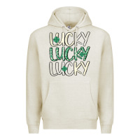 Oatmeal Heather lucky Premium Hoodie - MaliasSmallBusiness