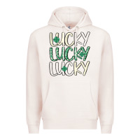 Pale Pink lucky Premium Hoodie - MaliasSmallBusiness