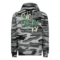Slate Camo lucky Premium Hoodie - MaliasSmallBusiness