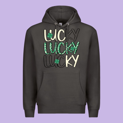 Lucky Premium Hoodie Designed By Maliassmallbusiness