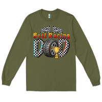 Army Green best racing dad Long Sleeve Tee - texasbilliewilder