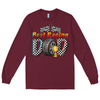Burgundy best racing dad Long Sleeve Tee - texasbilliewilder