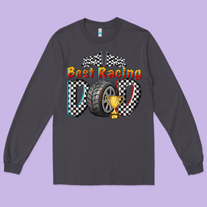 Best Racing Dad Long Sleeve Tee Designed By Texasbilliewilder