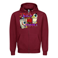 Burgundy Trick or Tequila Zipper Hoodie - texasbilliewilder
